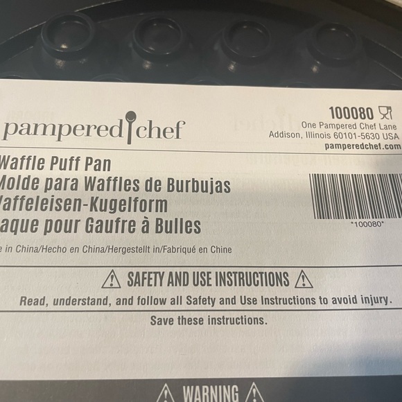 Pampered Chef Waffle Puff Pan - Picture 4 of 5